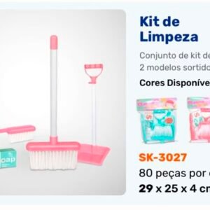 Kit de limpeza brinquedo