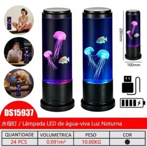 Lampada led de agua-viva luz noturna