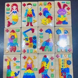 Quebra cabeça de madeira vários modelos