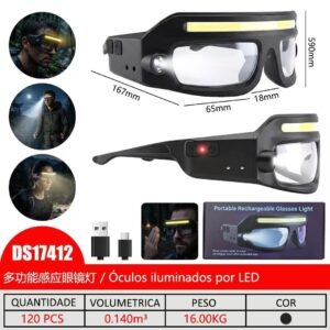 Lanterna de cabeca com oculos DS -17412