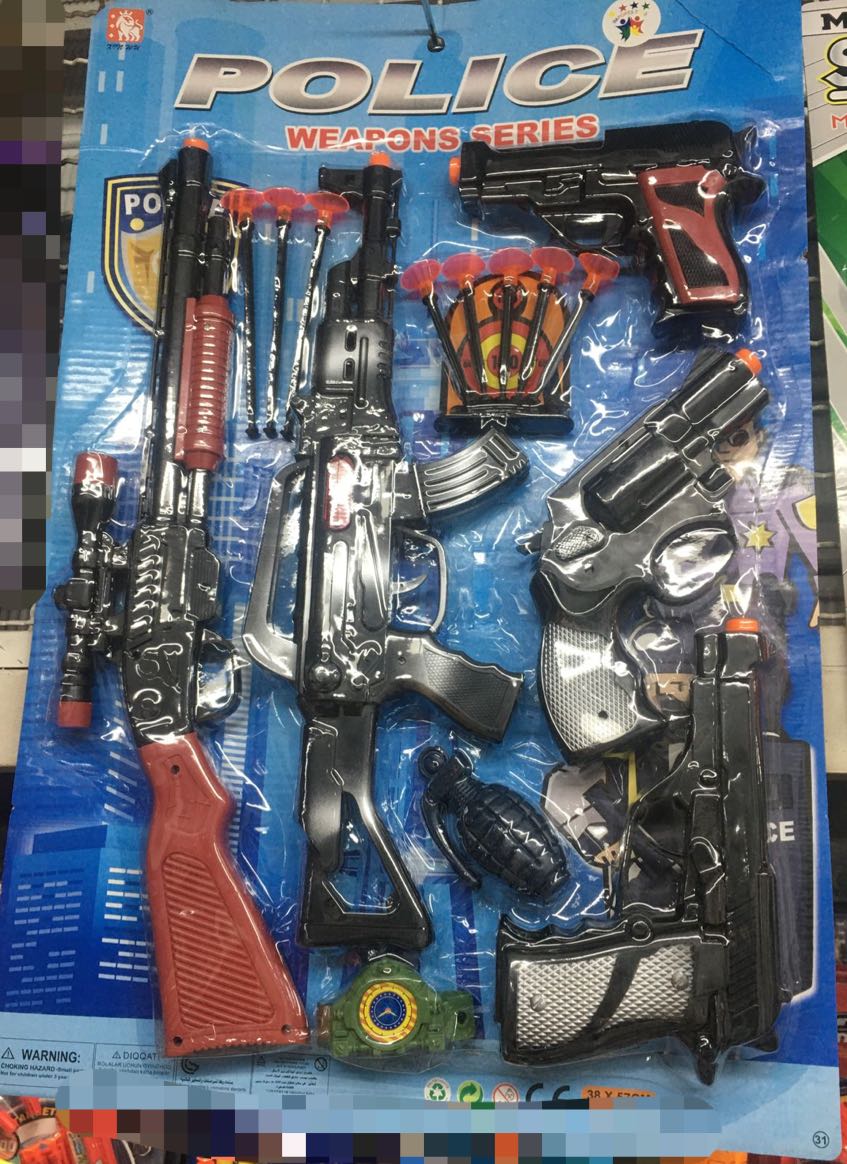 Kit de armas de brinquedo