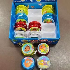 Caxia de yoyo peixe c/luz c/12
