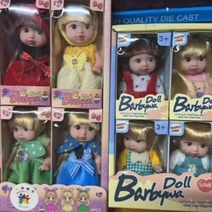 Caxia de mini boneca com cabelo c/6