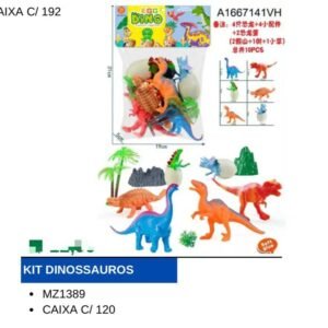 Pacote dinossauro cororido c/ovo mz-1389