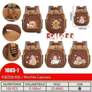 Mochila capivara 23cmx25cm