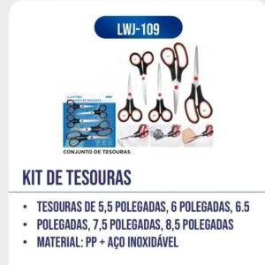 Kit de tesssouras c/5