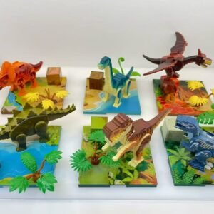Cartela lego dinossauro magetico