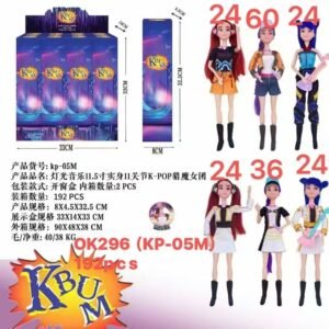 Caxia de boneca K-POP com musical c/12