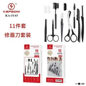 Kit aparador de sobrancelhas c/11pcs
