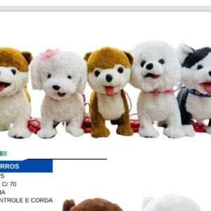 Brinquedo cachorro maior com som repetindo falar.......