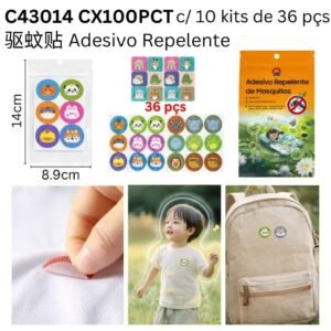Kit de adesivo repelente mosquito c/10 pacote ,cada pacote c/36