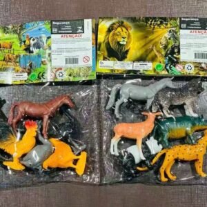 Pacote animais pequeno com galinha ,panda.......