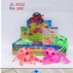 Caixa aranha colorido aperta c/ 12