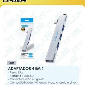 Adaptador C com 4 usb