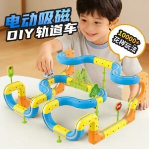 Caxia de pista magnetico com mini car,com 55pcs