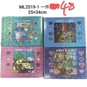 Livro boodgood  capa dura folha A3 25x34cm para pinta