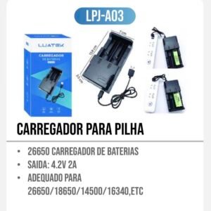 Carregador para tudo tamanho pilha de lanterna lpj -03