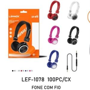 Fone com fio LEF-1078