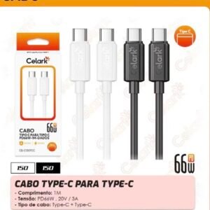 Cabo Type-C p/ Type-C,1M