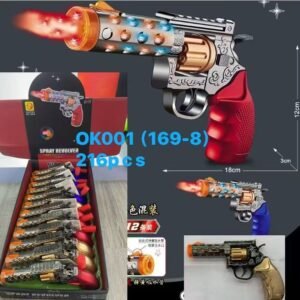 Caxia de revolver c/som e luz ,Fumaça  c/12