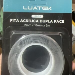 Fita adesivo dupla face transparente 2m
