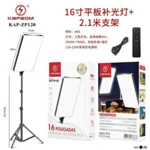 Luz ring light retangular 16 polegadas