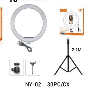 Ring light 10 polegadas c/tripe 2.1m