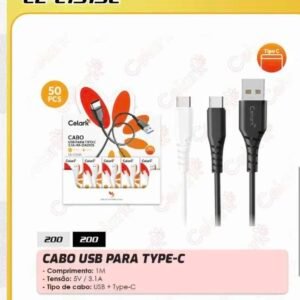 Cabo usb para type-c,C-1315C,1M