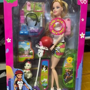 Boneca adora esportes c/skate c/musical