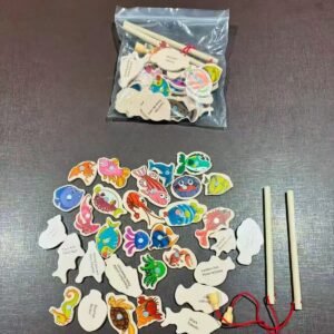 Saco de madeira pesca com 31 pcs