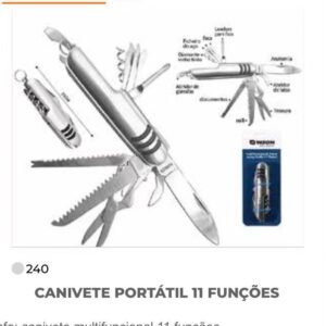 Canivete Multiuso 11 funcoes