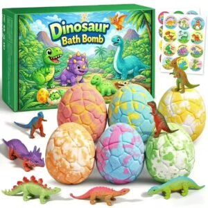 Caxia de ovo dinossauro bomba de banho c/12