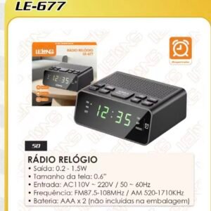 Radio relogio LE-677